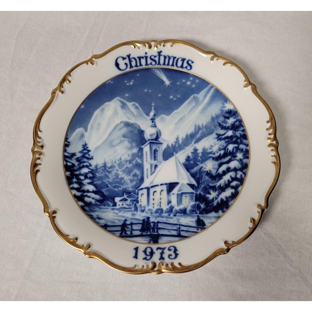 1973 Dresden Christmas Holy Night Limited Edition Collector Plate West Germany